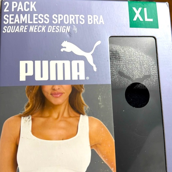 Puma Other - PUMA Seamless Sports Bra Square Neck 2 PK size XL